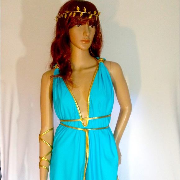 open lace back dress Greek Goddess Women's Costume – State Fair Seasons main image 1
